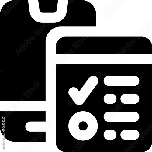 online wishlist glyph icon. Strong and solid vector icon for websites, mobile interfaces, presentations, and visual branding. High quality and easy to edit.