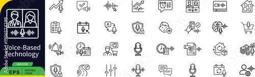 Voice based technology branding with a green and yellow color scheme