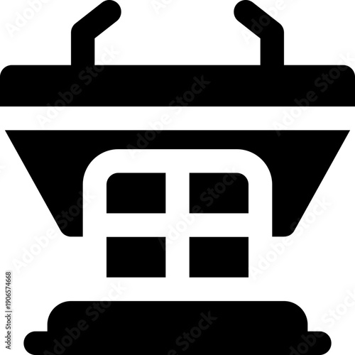 lectern glyph icon. Strong and solid vector icon for websites, mobile interfaces, presentations, and visual branding. High quality and easy to edit.