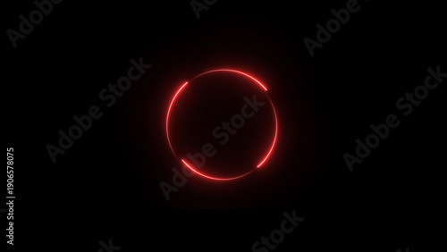 A dynamic circular illustration, and glowing Neon blue circle frame loading icon background retro style illustration . on a black background. and creating a stunning illustration.4k illustration