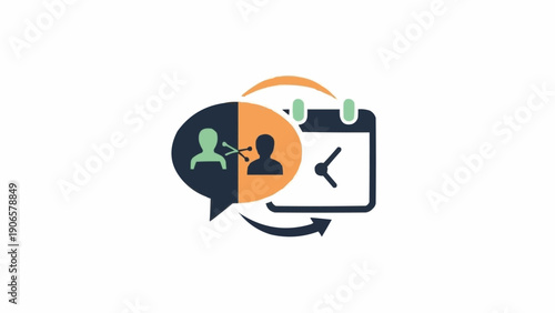 Communication exchange between two people.