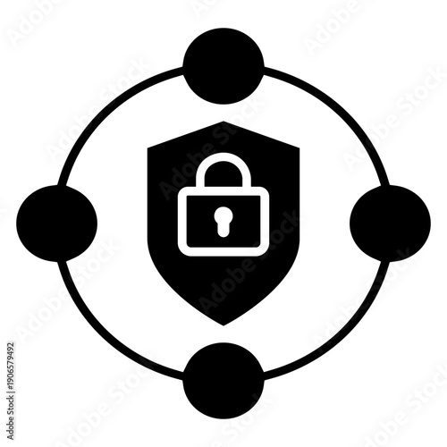 Firewall vector icon. Cybersecurity Illustration sign. Computer antivirus symbol. Data protection logo.
