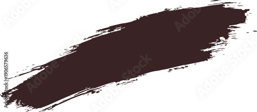 Black paint brush strokes set with rough textured ink swashes on white background. Expressive grunge brush marks perfect for modern design, posters, and artistic layouts. Ideal for branding, typograph