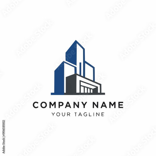 Wallpaper Mural Modern Office Building Logo Design. Torontodigital.ca