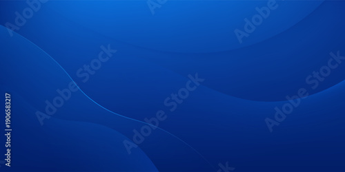 Abstract blue gradient background with smooth flowing wave shapes and soft curves.