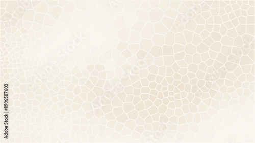 Abstract Voronoi Pattern Vector Background in Warm Beige 16:9