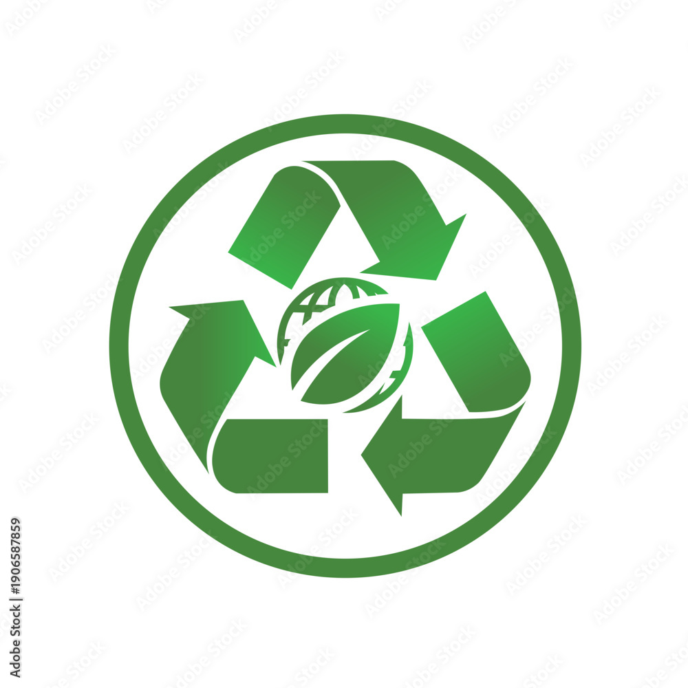 Obraz premium recycle symbol icon