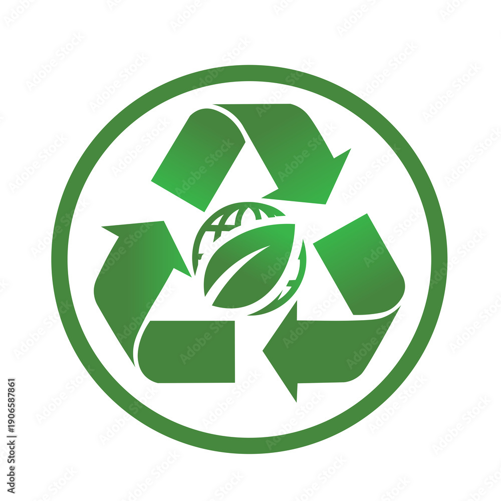 Obraz premium recycle symbol icon