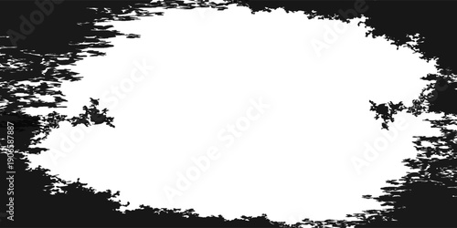 black brush painting stroke lines blank space frame border pictures abstract background