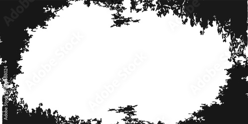 black brush painting stroke lines blank space frame border pictures abstract background