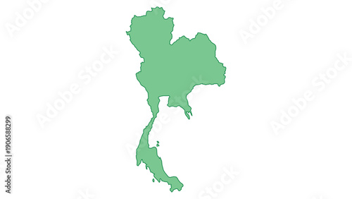 Thailand outline green
