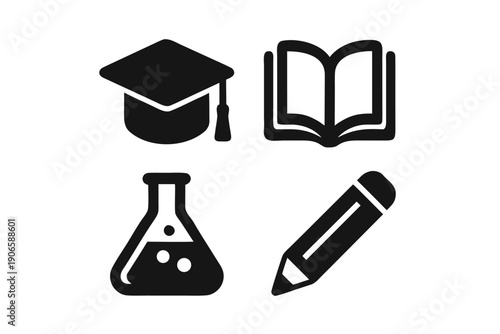  Knowledge Growth Symbol Design, Academic Success Visual Icon