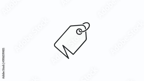 Foto A single price tag icon.