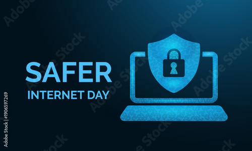 Modern cyber security illustration highlighting data protection, safe browsing, and digital responsibility in a connected world.