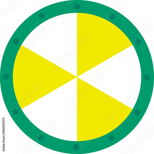 그린 회전판 룰렛 보드