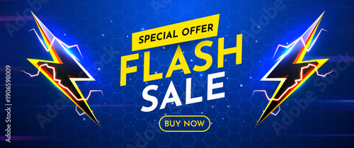 Dynamic Flash Sale banner with a special offer.
