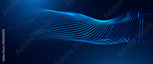 Digital Data Abstract AI Analysis Intersects with Data Flow Line Informatics. High-Tech Backdrop. Digital Innovation and Seamless Connectivity Modern Vector Background.