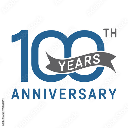 100th Anniversary Logo with Ribbon Banner