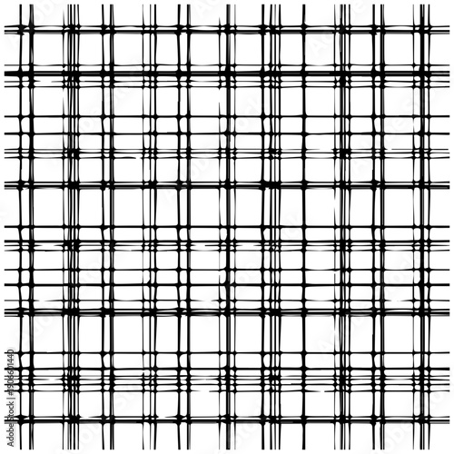 Reinforced concrete grid pattern with intersecting black rebar mesh on white background for construction and architectural designs
