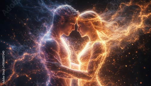 Luminous Lovers In Space