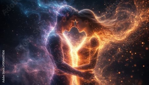 Cosmic Couple Energy Embrace