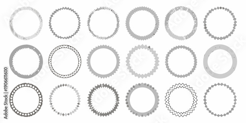 Arrangement of bicycle sprockets in a grid pattern grayscale tones