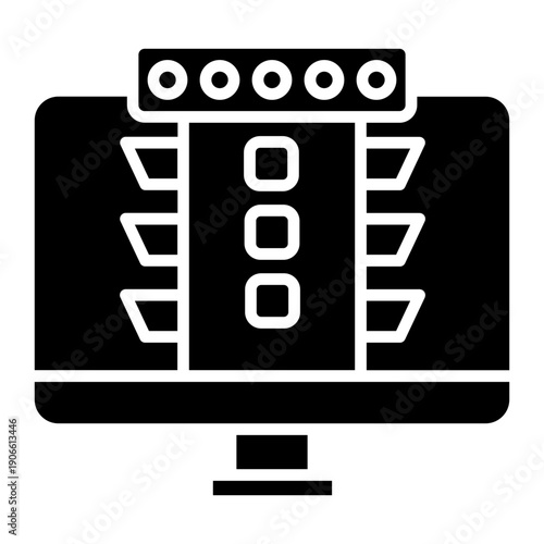 Digital Traffic Icon