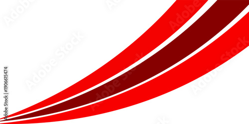 Wave background. A sleek abstract vector background with bold red and maroon curved lines sweeping upward on a clean white backdrop, creating a sense of motion and energy.