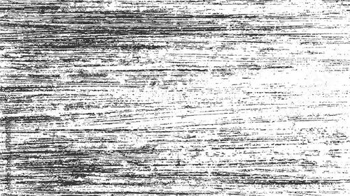 Black and white horizontal distressed texture with rough lines and speckles grunge scratch