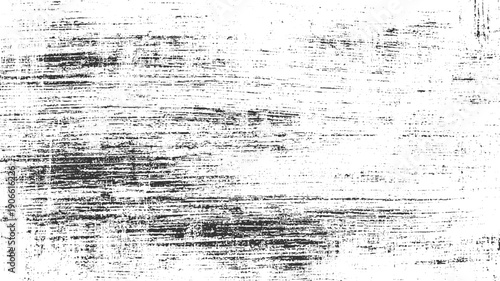 Black and white textured background with horizontal brush strokes and speckles grunge