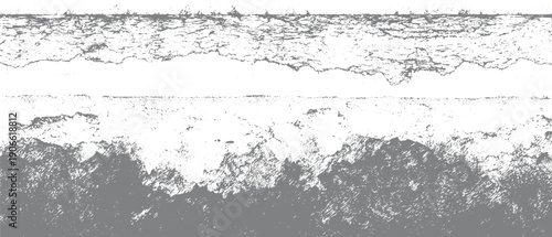 Textured gray and white abstract pattern with rough edges and speckled detail