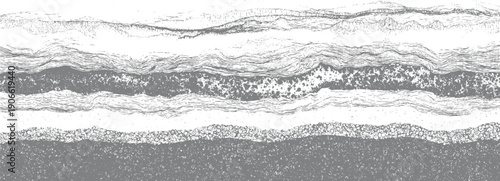 Abstract grayscale layered texture with organic wavy lines and granular patterns