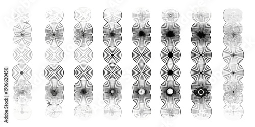 A sequence of concentric circles gradually darkening towards a central black hole