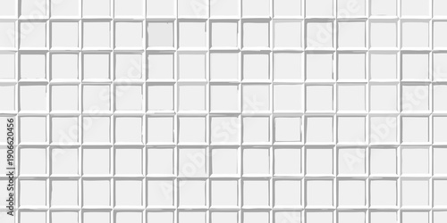 Close up of a white textured wall with a grid like pattern