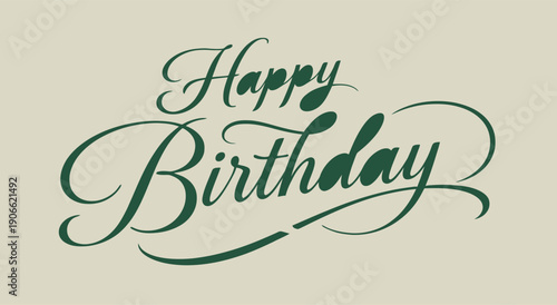 Minimalist composition featuring a dark green crescent shape on beige