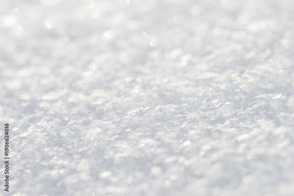Fototapeta premium Beautiful close-up of snow texture