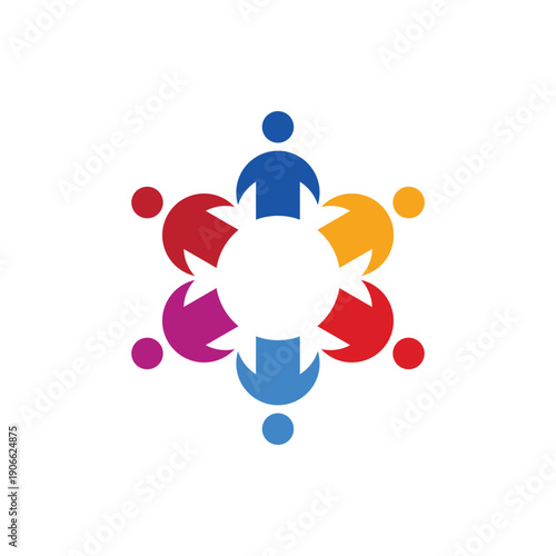 global community logo icon symbol of community , teamwork , family , and business group . Vector illustration