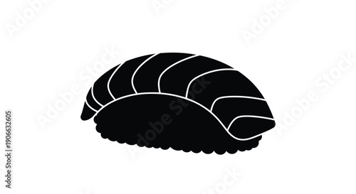 A simple black and white illustration of a pill bug also known as a roly poly