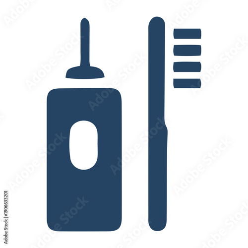 Dental Hygiene Toothbrush Toothpaste Icon