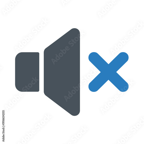 Mute Speaker Volume Off Sound Disable Icon