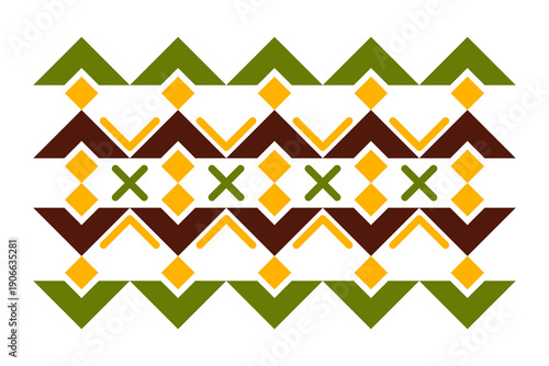 Ethnic pattern. Geometric and aztec decor element. Trendy backgrounds and logotype. Vector. Isolated