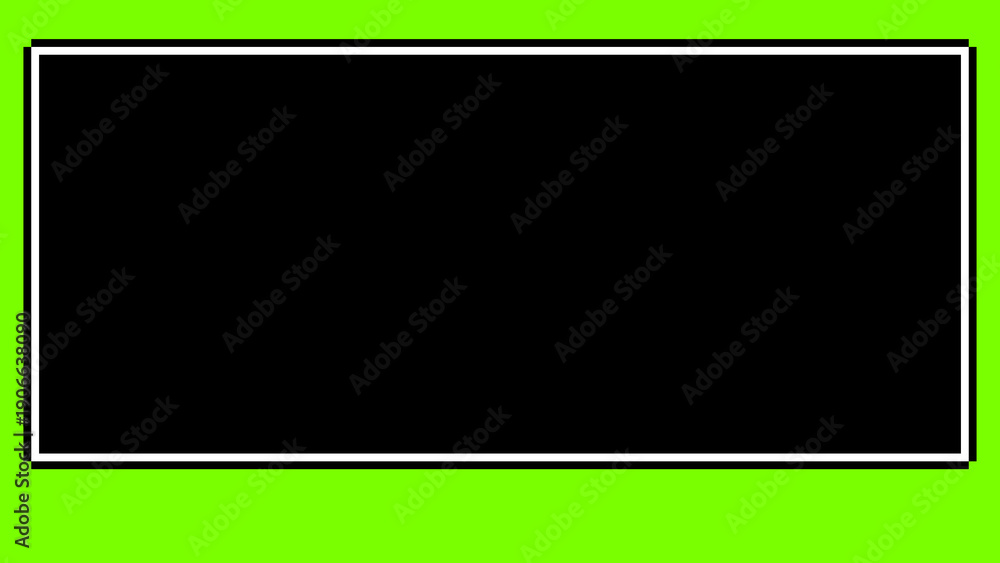 Obraz premium 黄緑背景が目立つドット絵フレーム素材