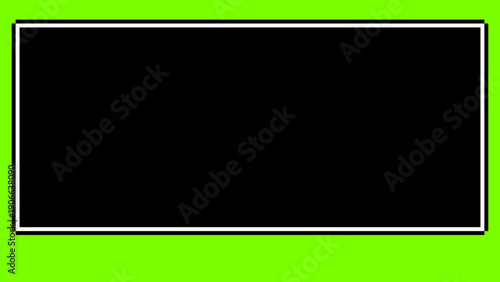 黄緑背景が目立つドット絵フレーム素材