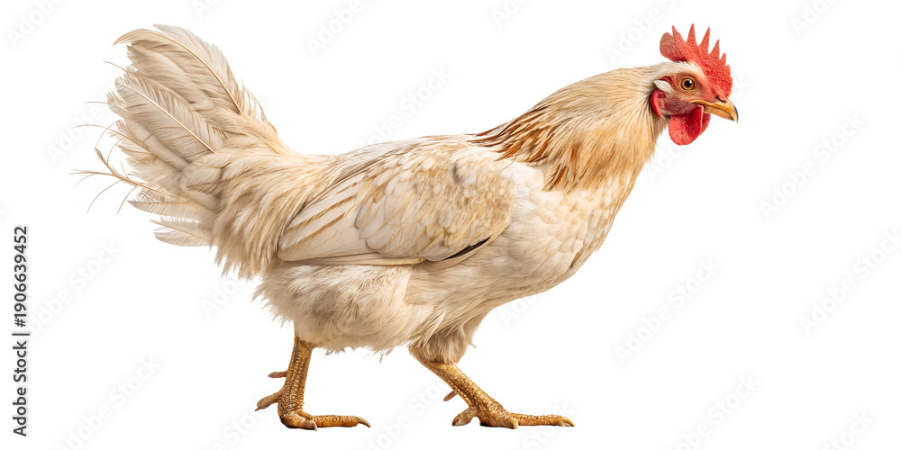 Fototapeta premium Realistic Chicken Isolated on White Background