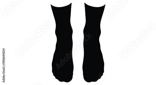 A stark minimalist image presenting the dark outline of two stylized feline rear legs a dramatic silhouette high quality professional detailed