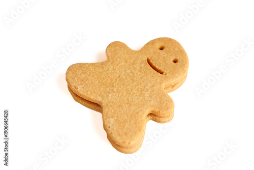 Canvas Print Festive Bakery Butter Vanilla Chocolate Smiling Gingerbread Cookie Biscuit Le Pe