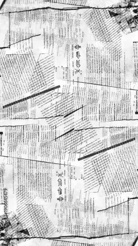 stop motion paper moving animation overlay for vintage effect