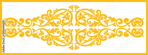 Floral pattern. wood carving pattern