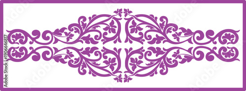 Floral pattern. wood carving pattern