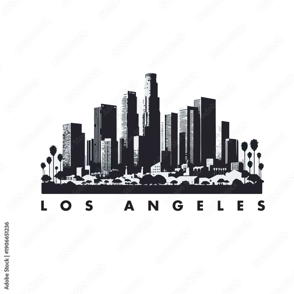 Obraz premium los angeles city skyline
